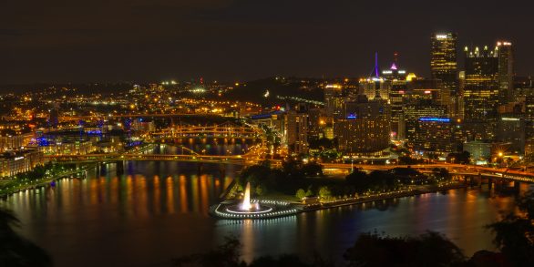 Pittsburgh — view from Mount Washington, Pennsylvania, U.S.