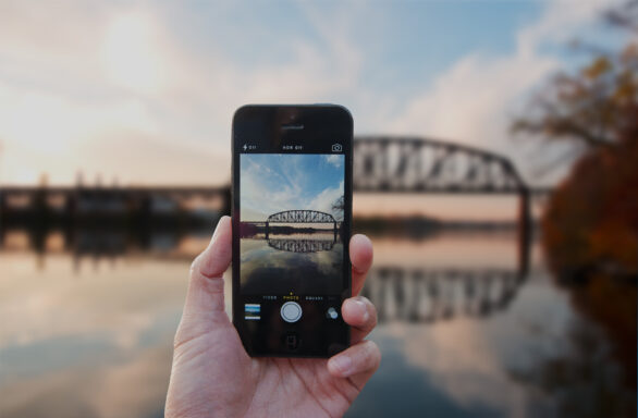 The bridge across Ohio River to Brunot Island